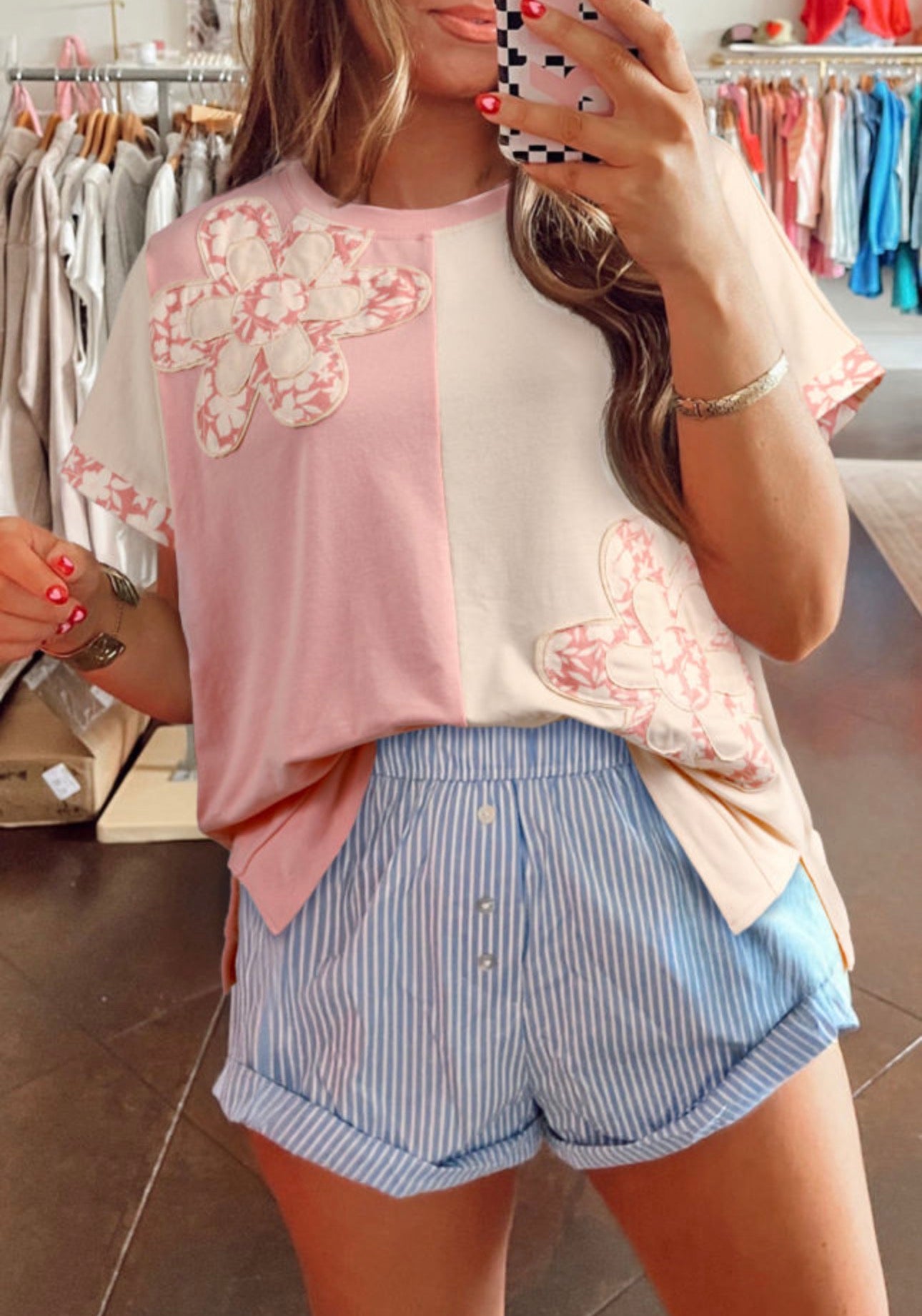 Apricot Flower T-shirt 🌸