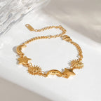 Stars, Moons & Sun Stainless Steel Bracelet