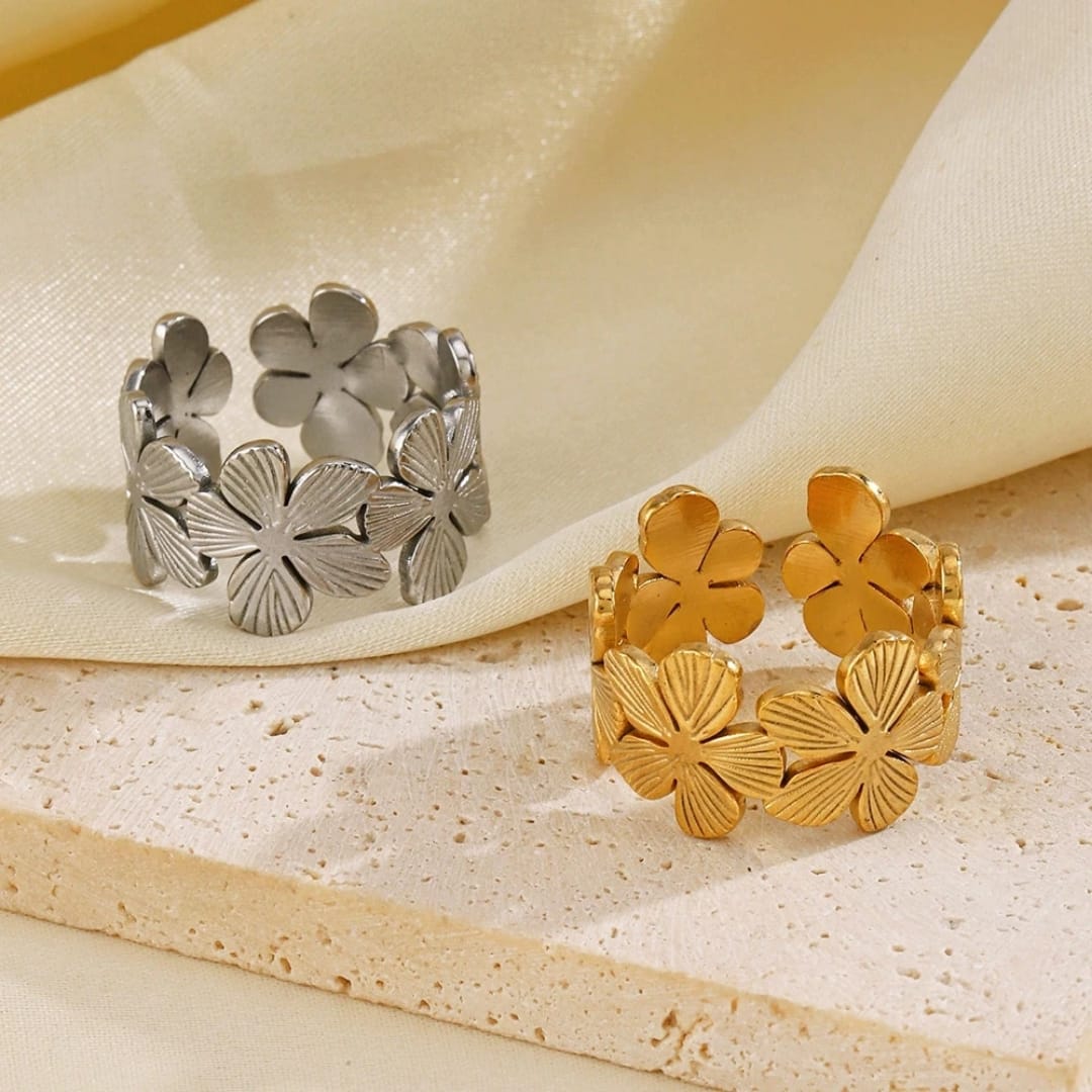 Gold Flower Ring