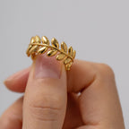 Gold Leaf Ring