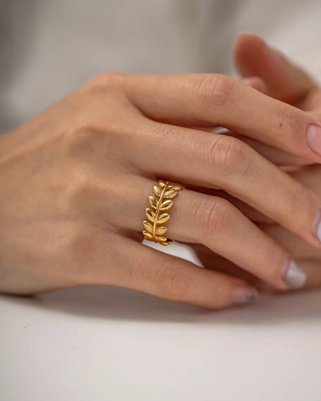 Gold Leaf Ring