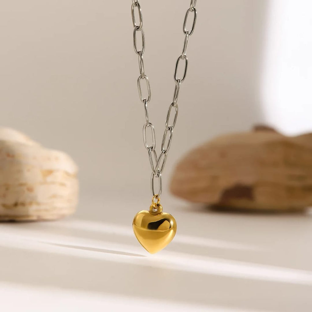 Silver & Gold Heart