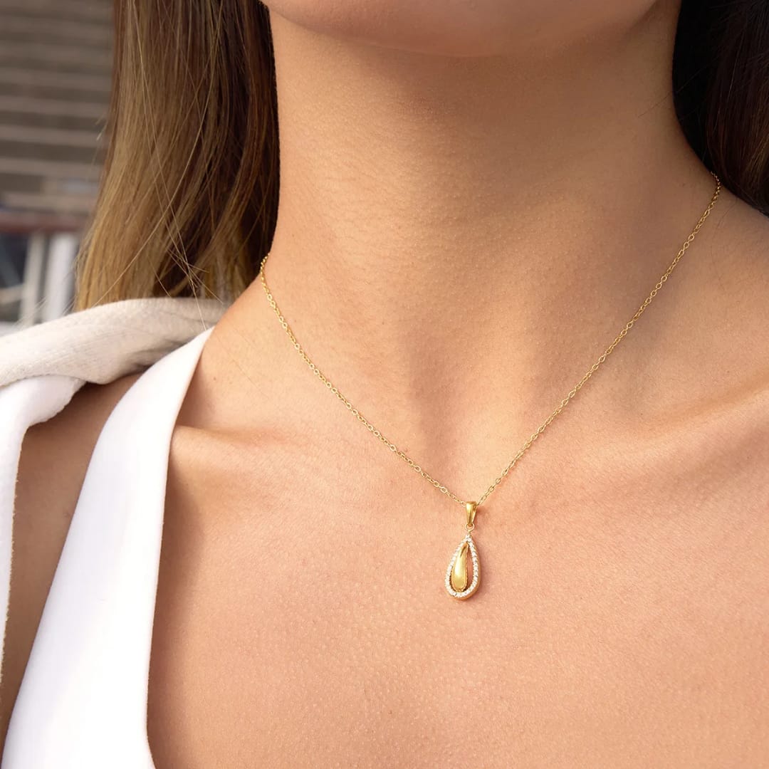 Gold Teardrop
