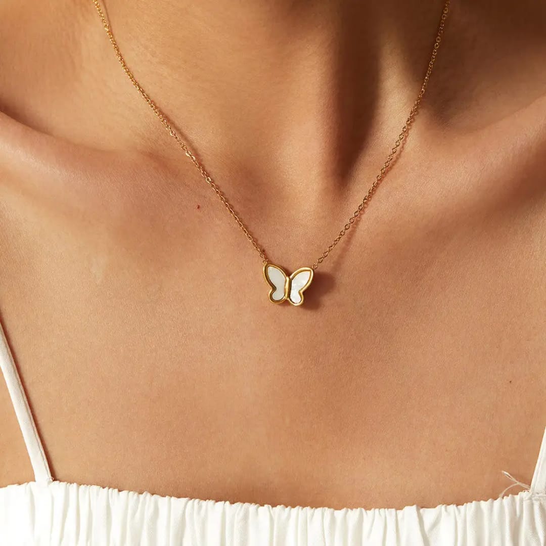 Butterfly Necklace & Earring Set