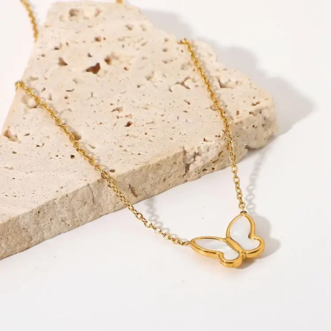 Butterfly Necklace & Earring Set